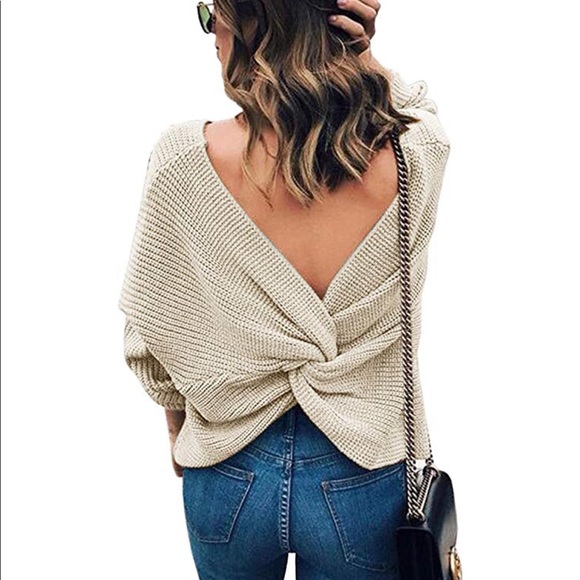 Knotted Back Sweater - Picture 2 of 3